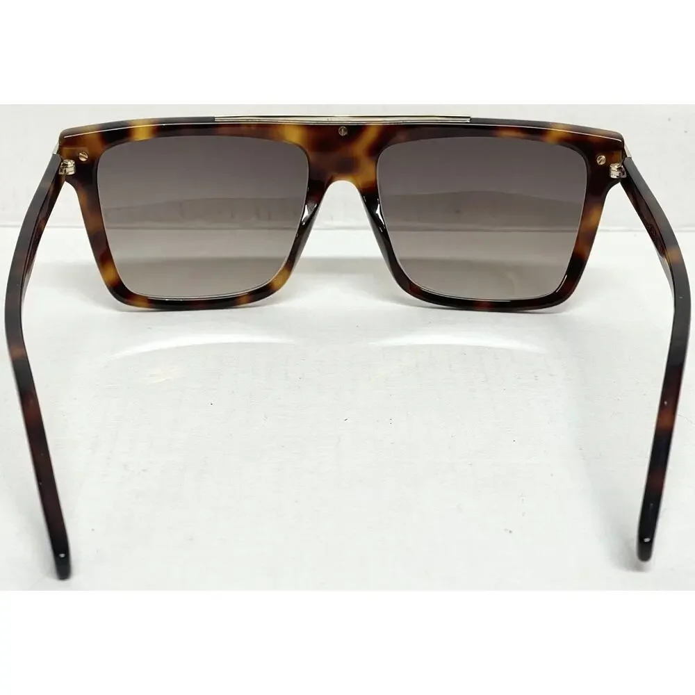 Marc Jacobs MARC 568/S Tortoise Havana Flat-Top Square Sunglasses Brown Gradient